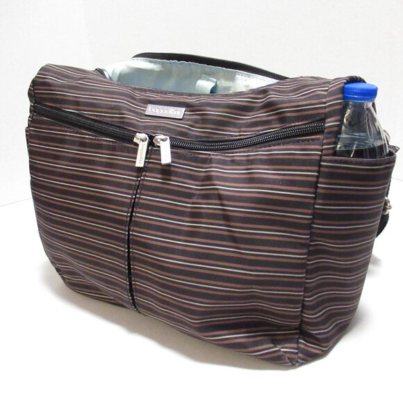 Brown Striped Baggallini Cargo Bagg - Picture 1 of 15